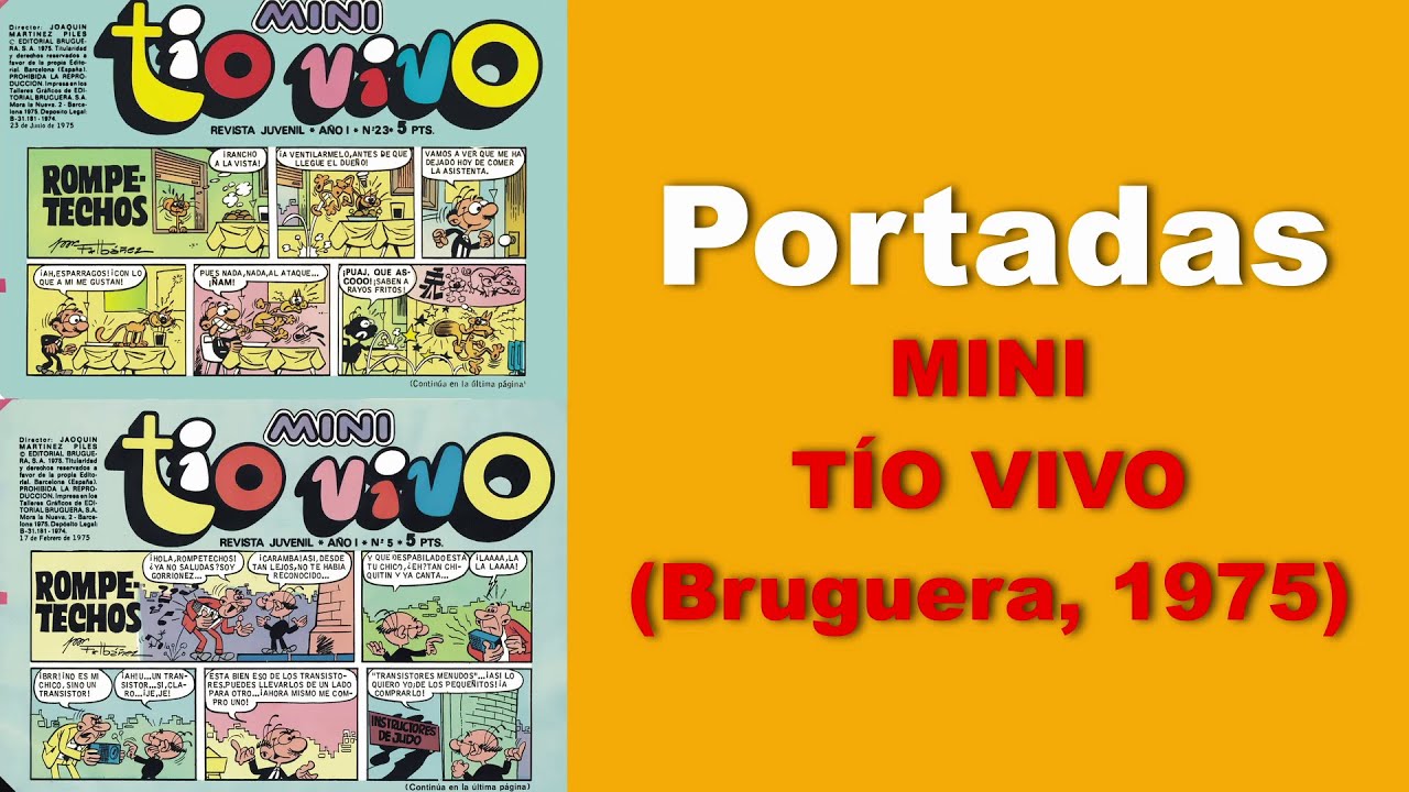 Todas las portadas de la revista Mini Tío Vivo (Bruguera, 1975)