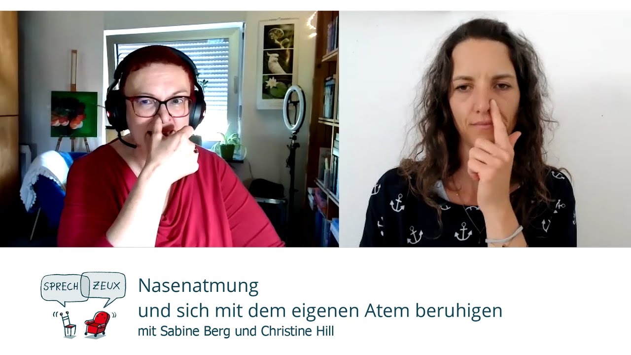 Atemübungen: Nasenatmung und sich mit dem eigenen Atem beruhigen