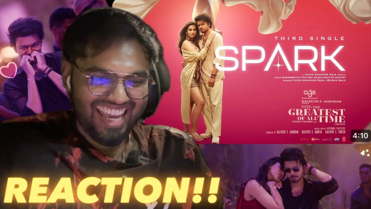 Spark Lyrical Video | REACTION!! | The GOAT | Thalapathy Vijay | Venkat Prabhu | Yuvan Shankar Raja