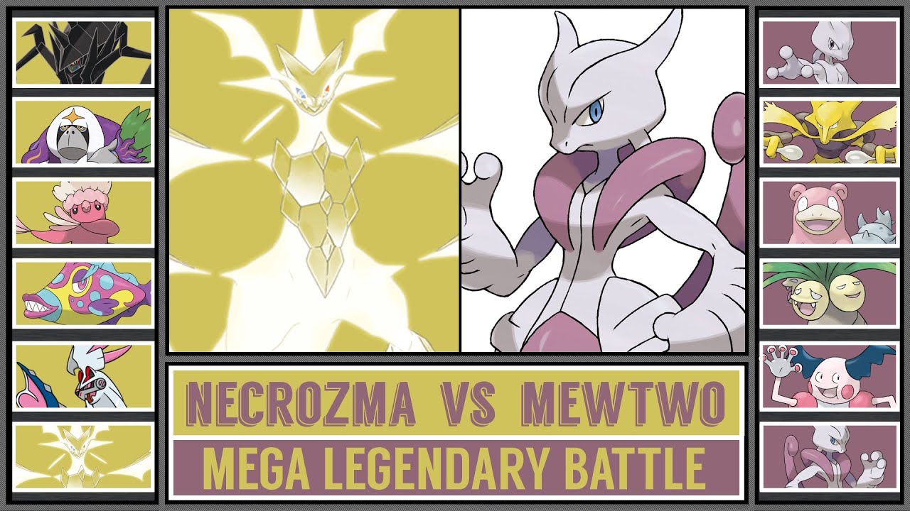 ULTRA NECROZMA vs MEGA MEWTWO X | Legendary Pokémon Battle