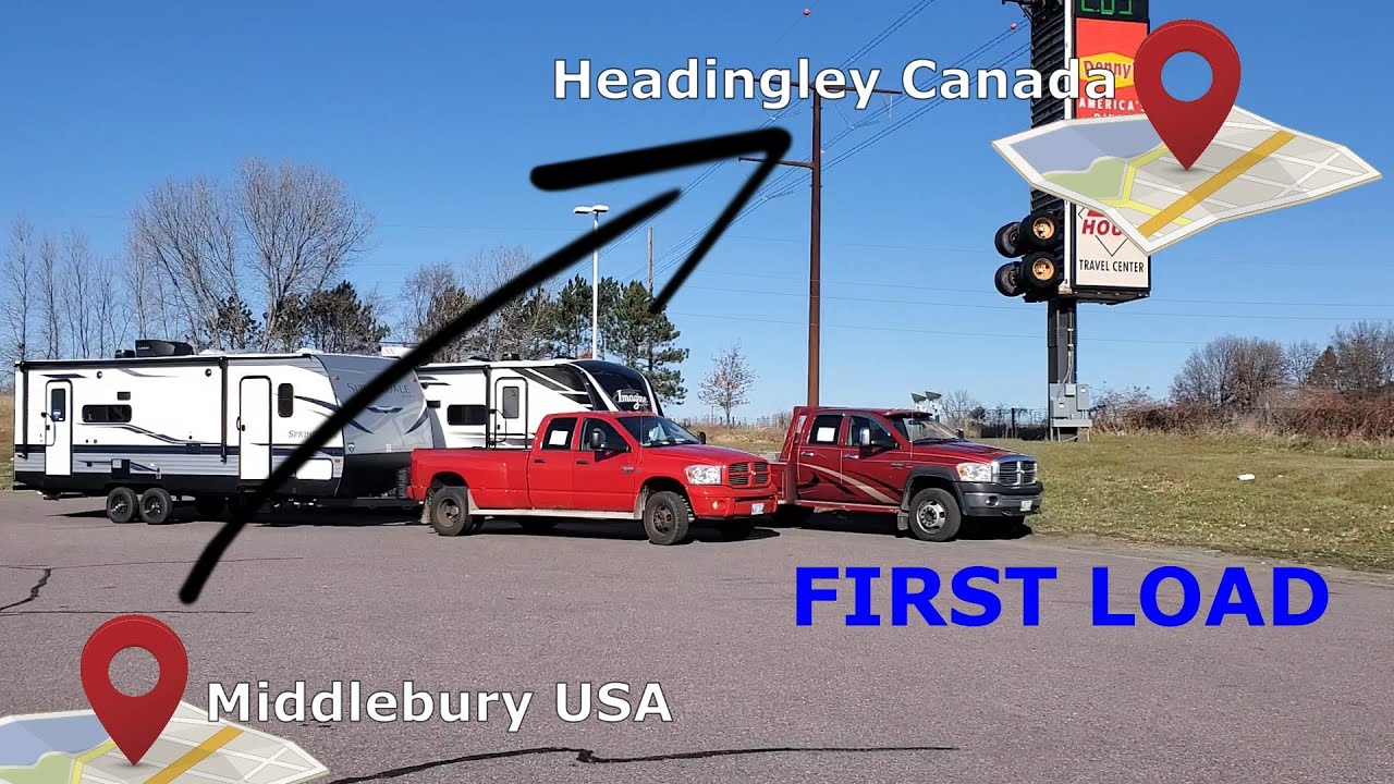 Drive Back from USA and Dropping off my first Load  TEAM RV EXPRESS