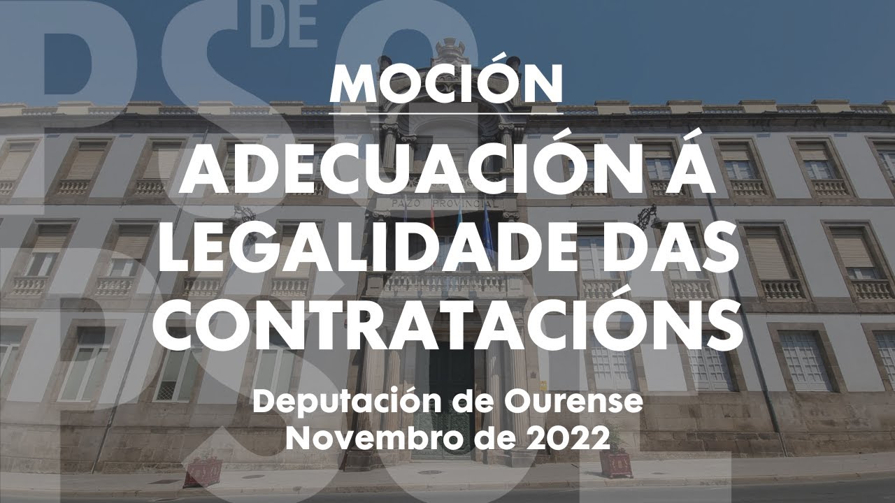 MOCIÓN 🏛️​ | Denunciamos que Baltar agrava a trama millonaria de contratos a dedo na Deputación