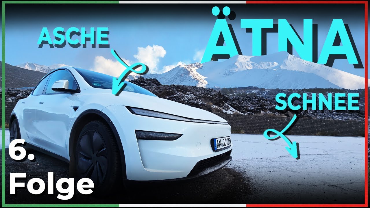 Wir übernachten im Tesla auf dem brodelnden Ätna und verlassen Sizilien: Roadtrip | Folge 6