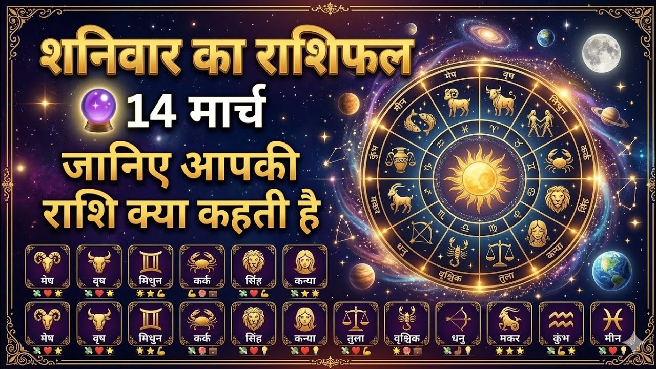 #trending👉14 मार्च का राशिफल 🔔 आज किस राशि पर बरसेगी किस्मत की बारिश?