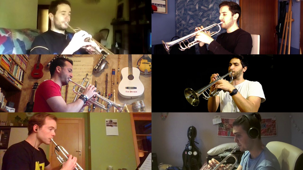 Concert Fanfare by Eric Ewazen, trumpet sextet Royal Conservatoire Antwerp