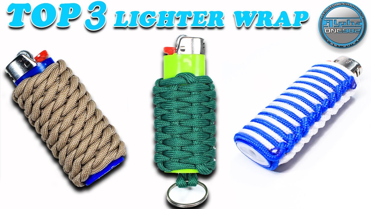 TOP 3 Ultimate Paracord Lighter Wrap Paracord Knots Tutorials DIY