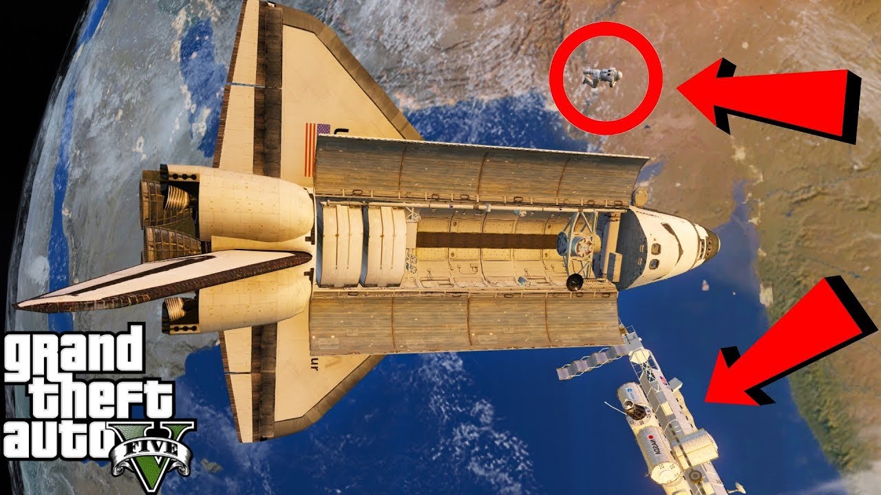 GTA 5 Grand Theft Space Mod|Shuttle Launch To Outer Space|Restocking The International Space Station