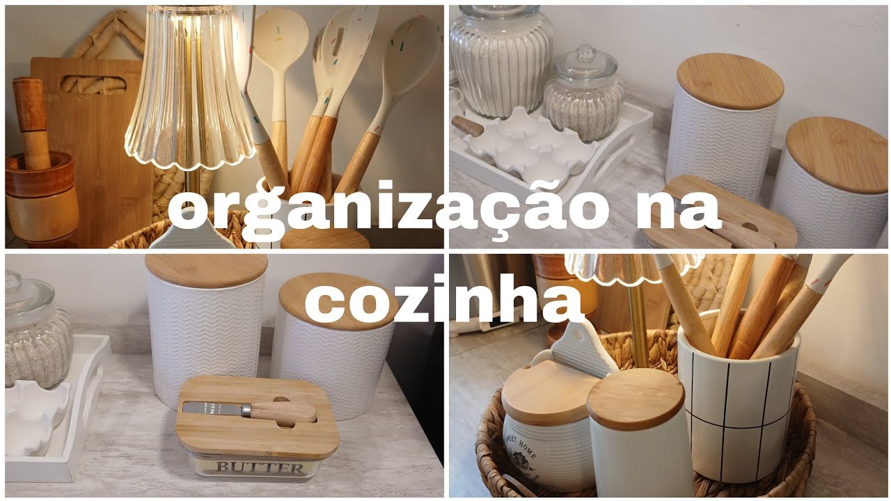 Coloquei tudo no lugar l organização com a shopee l ficou linda a cozinha 