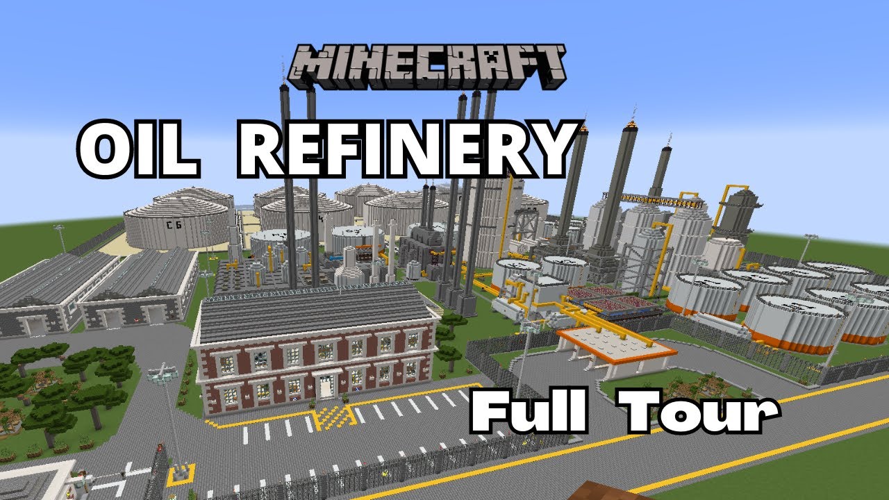 Oil Refinery Tour Minecraft - full Tutorial to follow