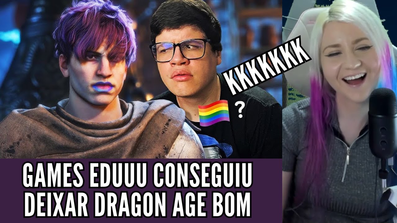 A ÚNICA GAMEPLAY  DE DRAGON AGE THE VEILGUARD  POSSÍVEL - REACT DO @GamesEduUu