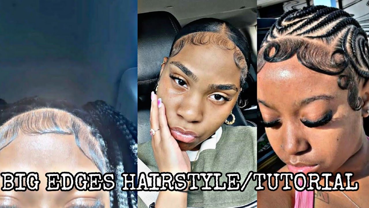 ПРИЧЕСКА С БОЛЬШИМИ КРАЯМИ/УРООК|KELS♡!|#blackgirltiktok #bigedges