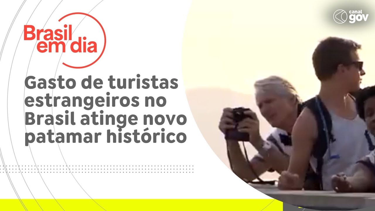 Gasto de turistas estrangeiros no Brasil atinge novo patamar hist&oacute;rico