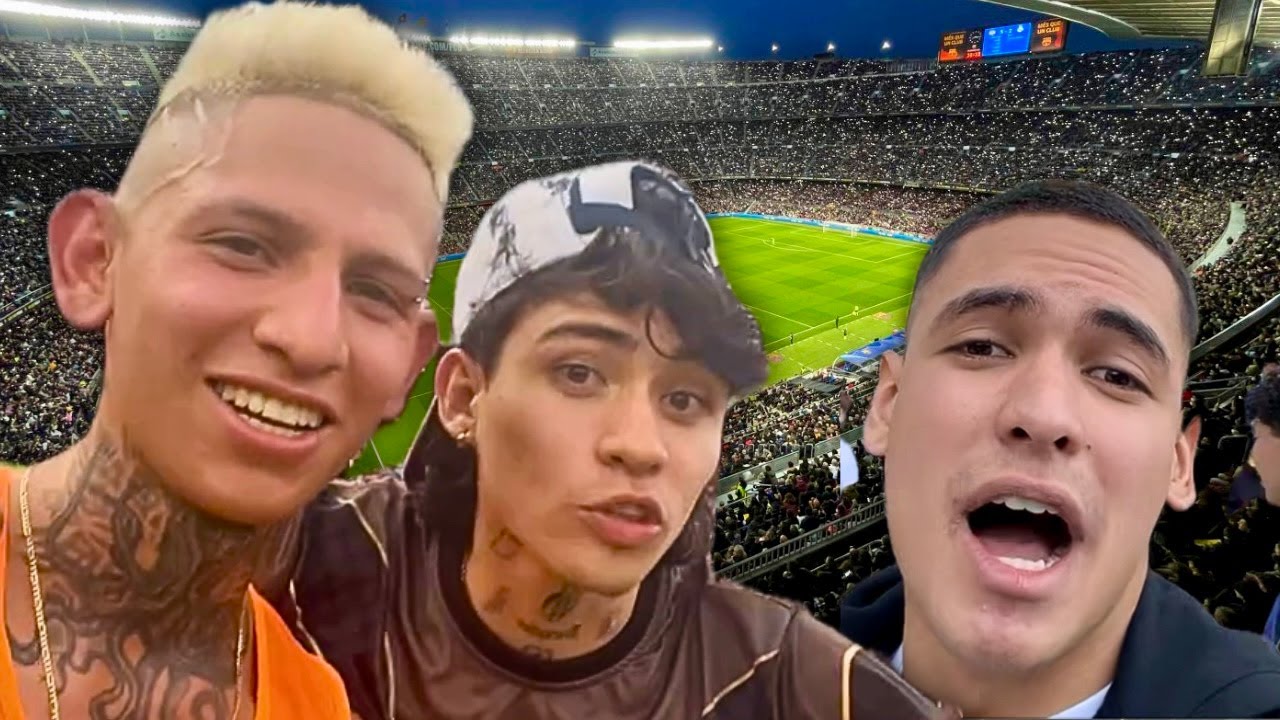 Juego en un estadio profesional con famosos 🤯 // Andy