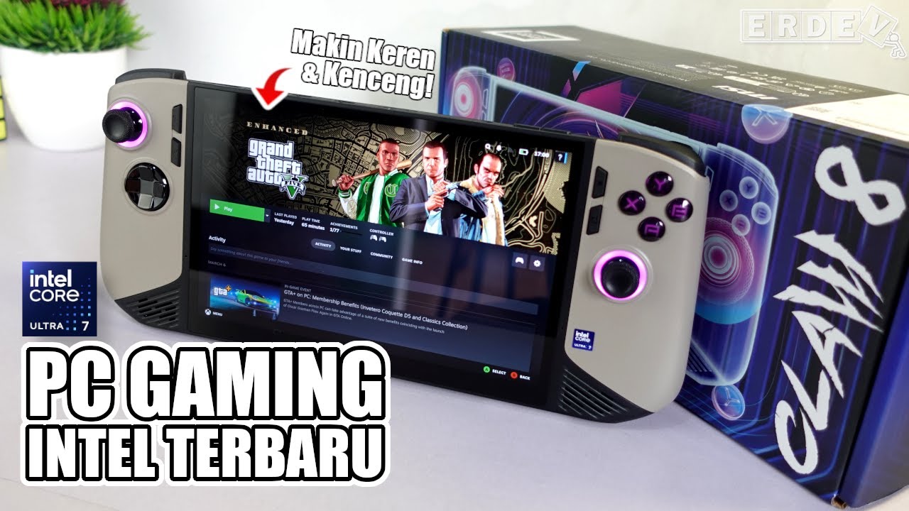 COBAIN PC GAMING HANDHELD PROSESOR INTEL TERBARU YANG MAKIN MANTAP PERFORMANYA! - MSI Claw 8 AI+