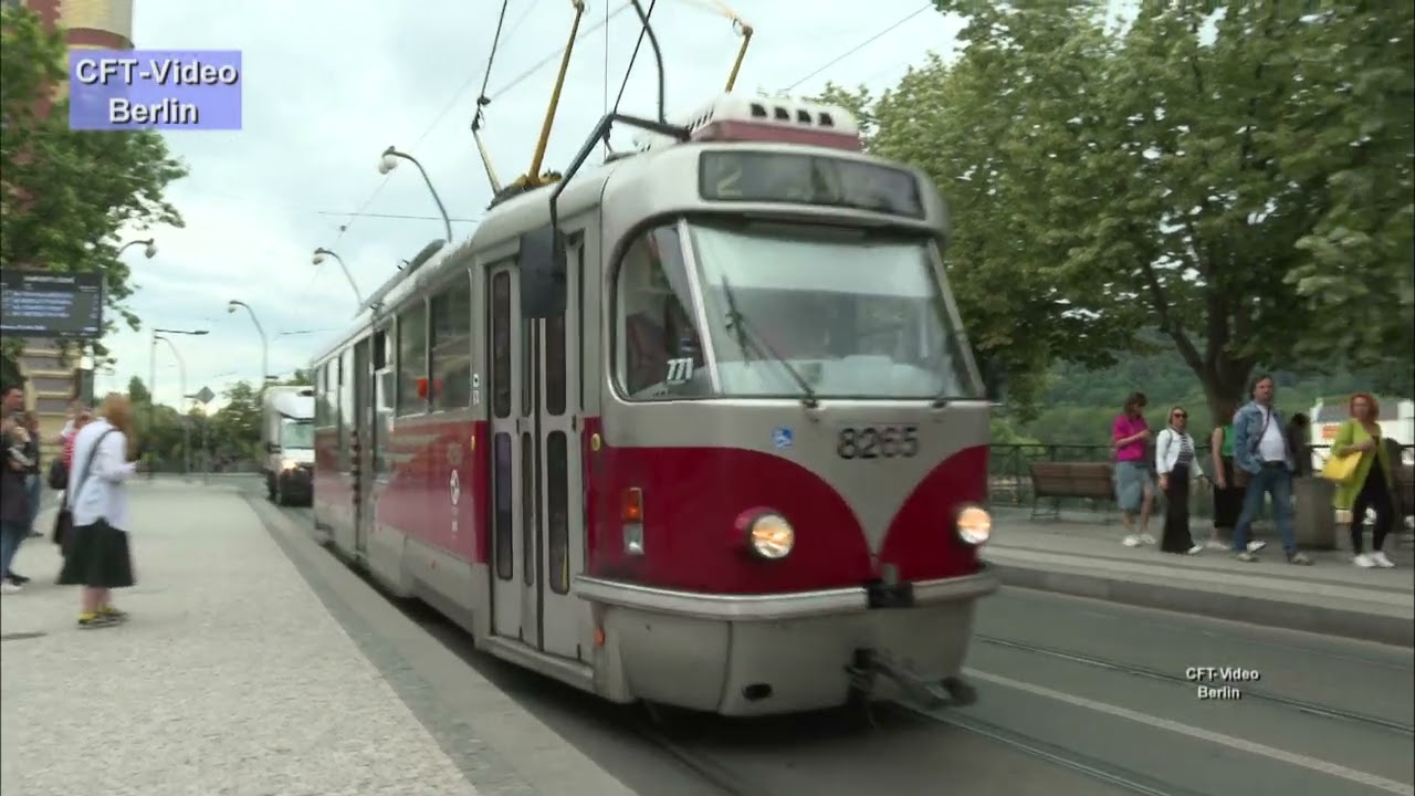 Tatra Straßenbahnen in Prag