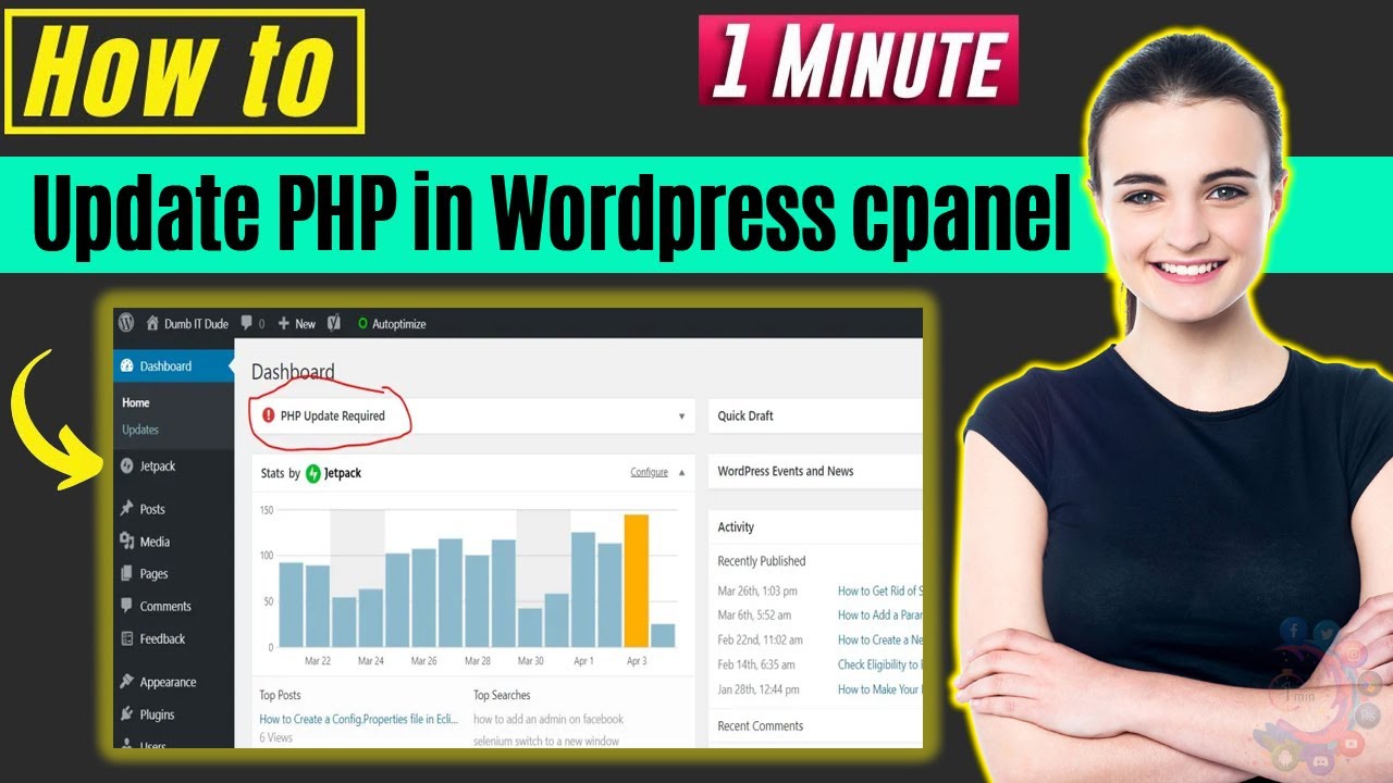 How to update php in wordpress cpanel 2026