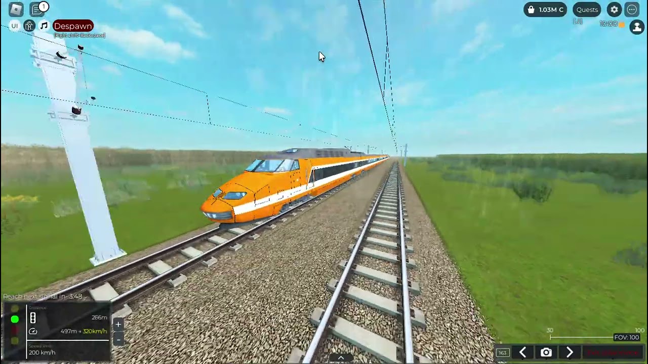 TRAIN SIM [FRANCE - UK!] update  +jízda  TGV PSE  Roblox