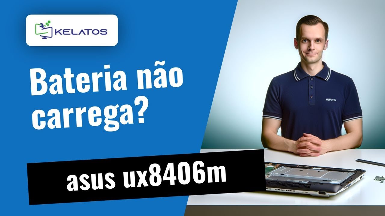A bateria do seu asus ux8406m não carrega? 🔋 Mudança de bateria