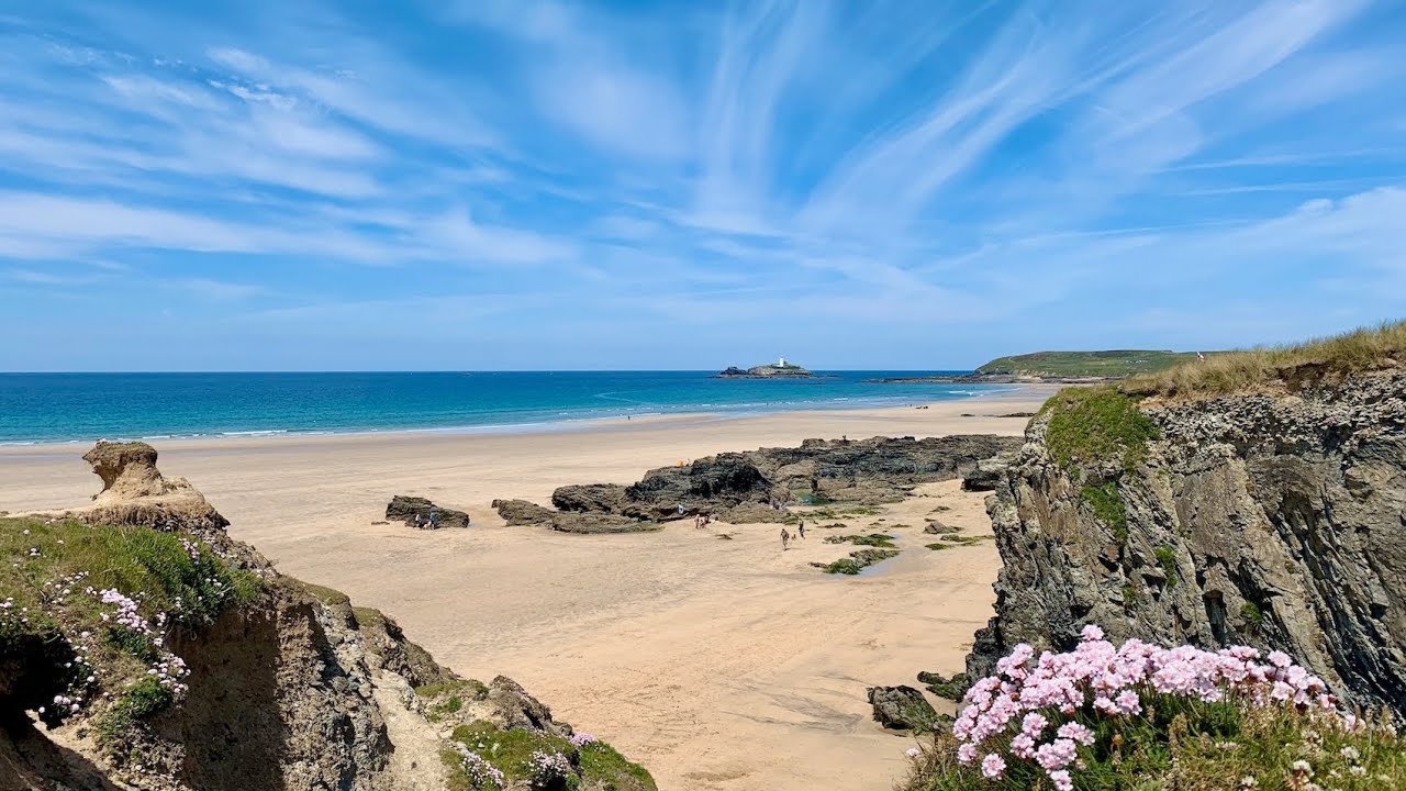 STUNNING Aerial Views of Gwithian Beach in St Ives Bay 2025!
