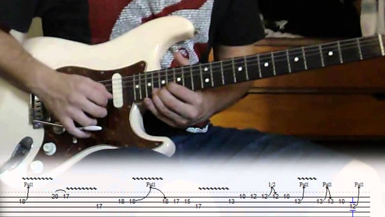 Pink Floyd The Final Cut - Solo with Tabs - Fender American Traditional | Fender Lace Sensor Gold