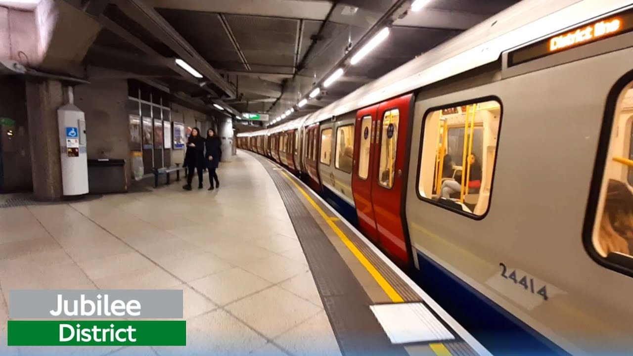 London underground from St James's Park to London Bridge via Westminster | Jubilee & District Line