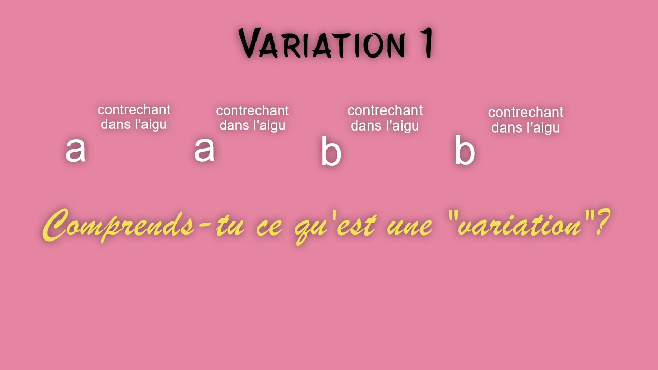 Thème et variations