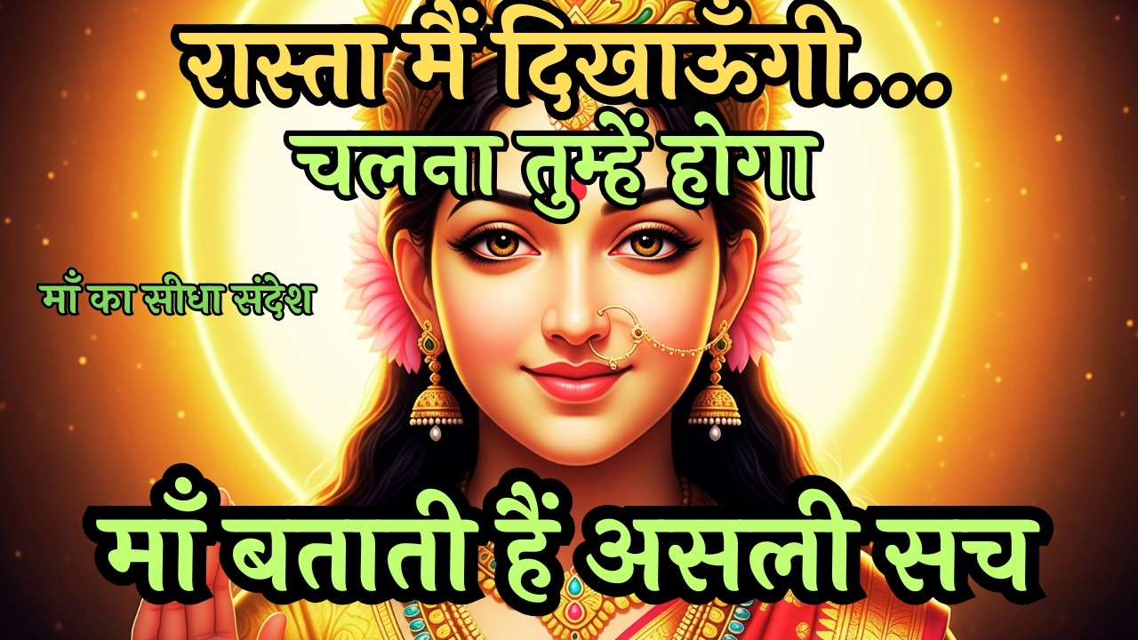 मैं तुम्हें रास्ता दिखाऊँगी पर चलना तुम्हें होगा | माँ का संदेश | Kali Maa Guidance Pravachan