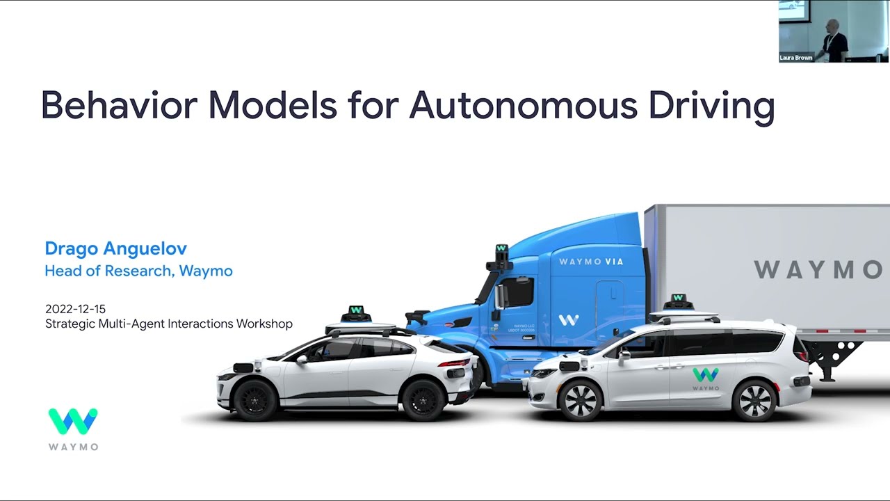 Waymo at CoRL 2022 | Behavior Models for Autonomous Driving