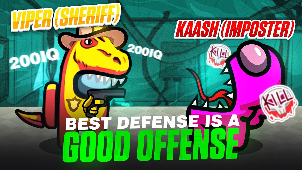 SELF DEFENCE FOR THE WIN😆 | SHERIFF in Among Us