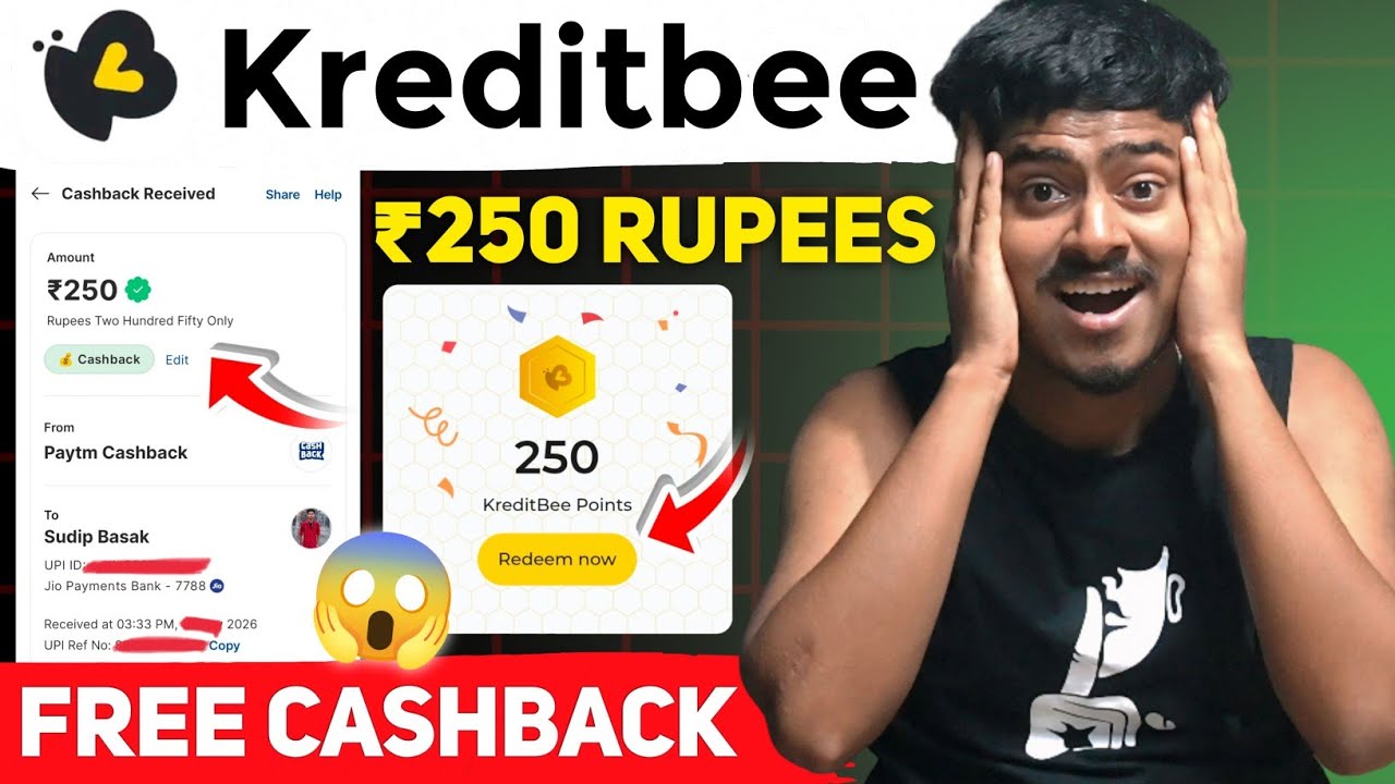 New Loot Offer Today | Kredit Bee New Offer Get ₹250 Cashback | New Earning App Today | OFFER