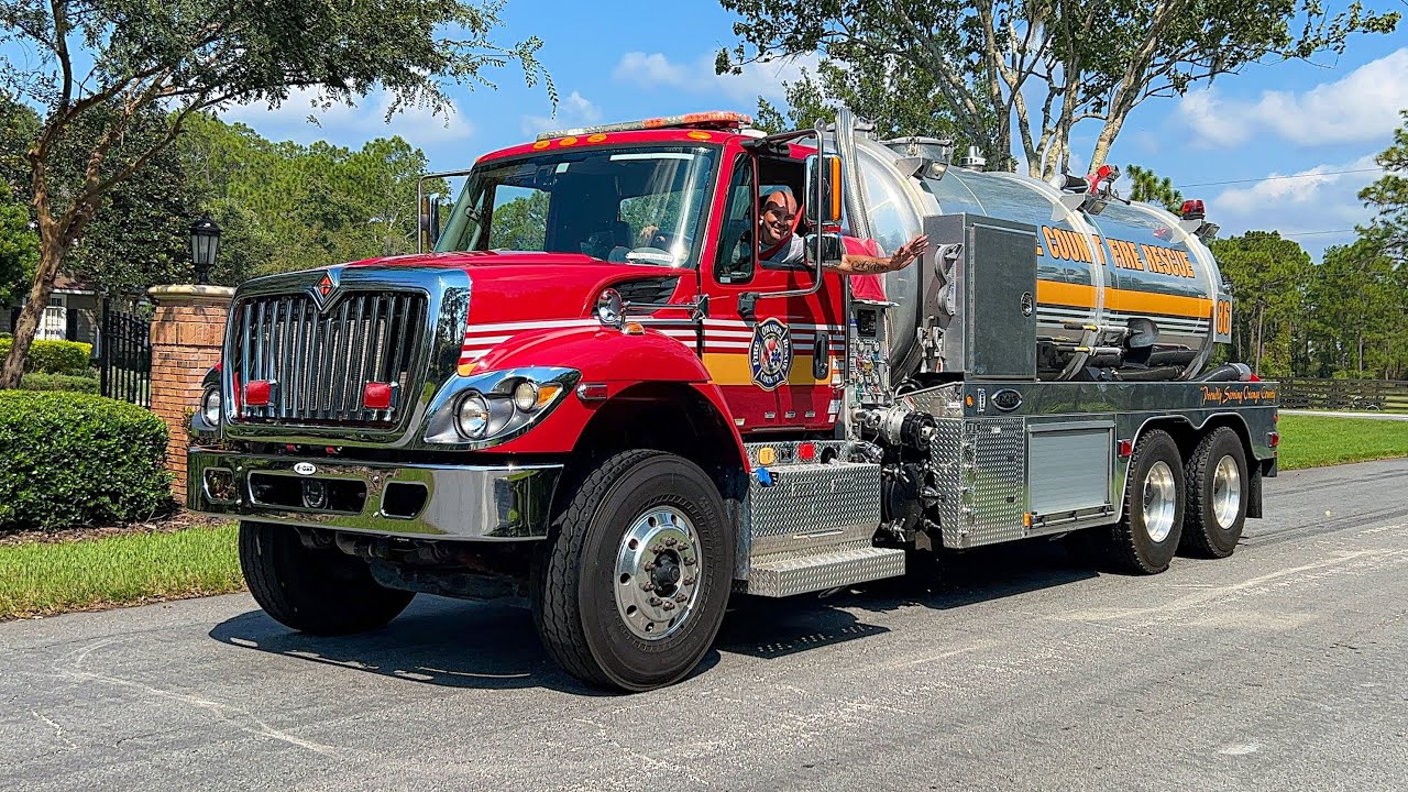 Tanker Operations / Water Shuttle Training with Orange County Fire Rescue Tankers 28, 77, and 86