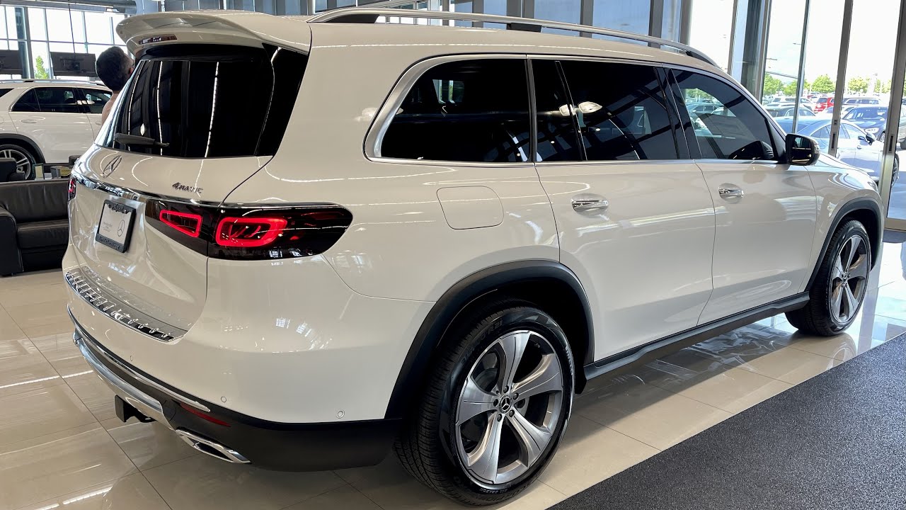 2022 GLS 450 4MATIC SUV (362 hp) In MANUFAKTUR Diamond White Metallic | BMW X7 and Lexus LX570 Rival