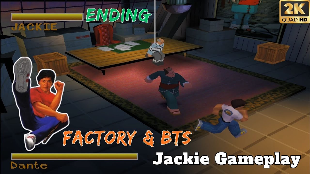 JACKIE CHAN STUNTMASTER - FACTORY & BTS - Gameplay Walkthrough (2K 60FPS) No Commentary - END