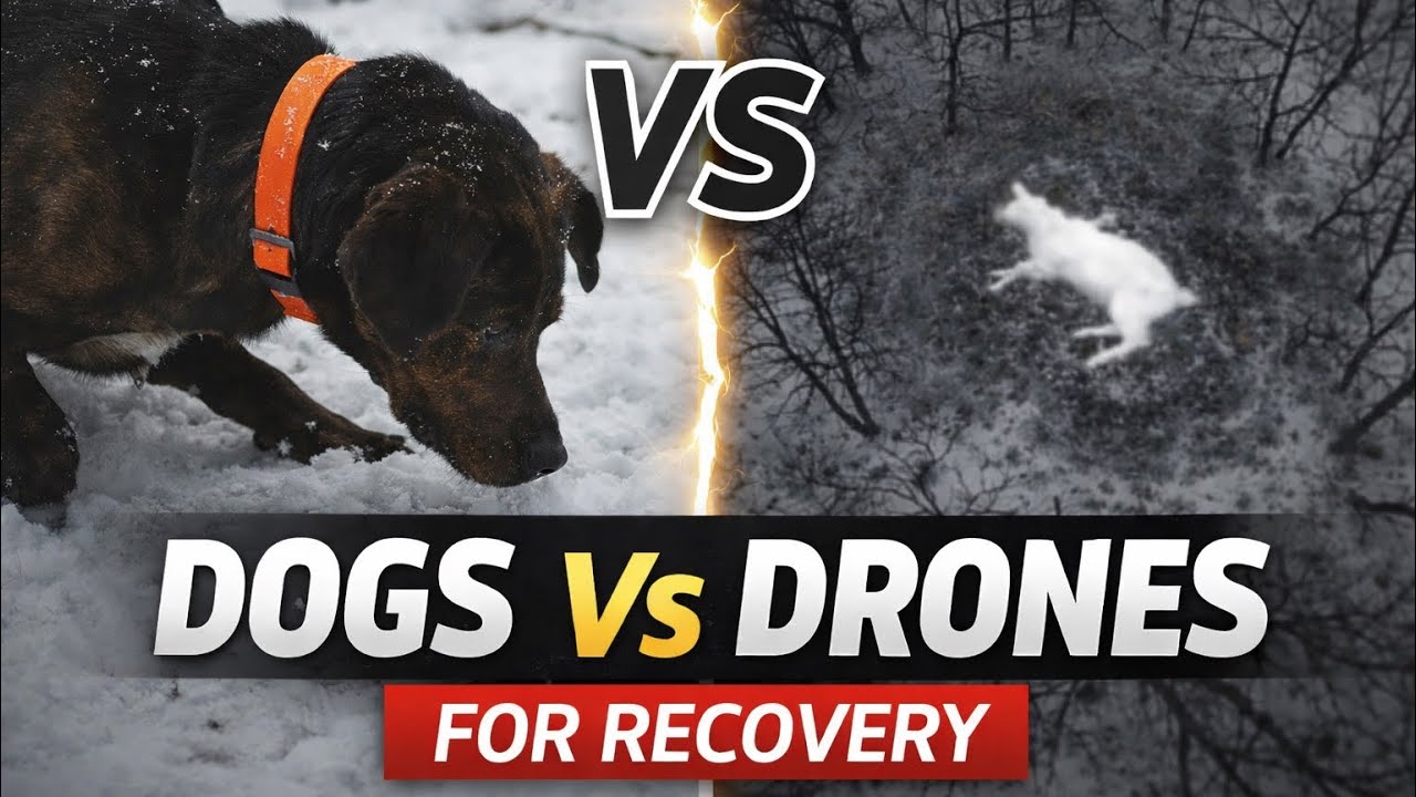 Dogs Vs Drones for Recovery