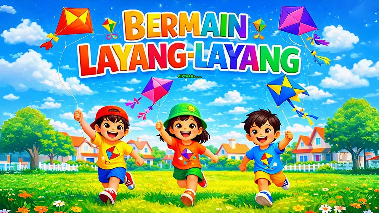 Bermain Layang-Layang - Lagu Anak AI Indonesia Lucu & Ceria | Lagu Untuk Anak Hebat