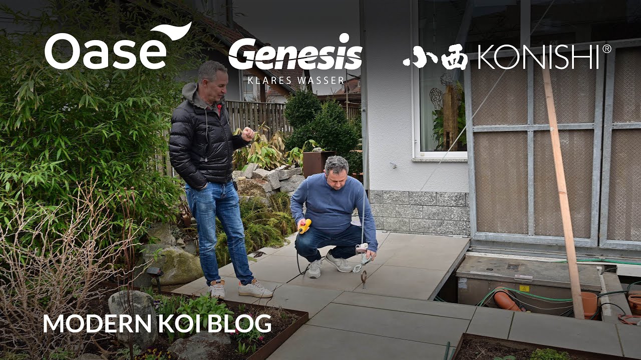 Modern Koi Blog #5884 - Rüdigers Trommelfilteranlage mit krasser elektrischer Filterabdeckung