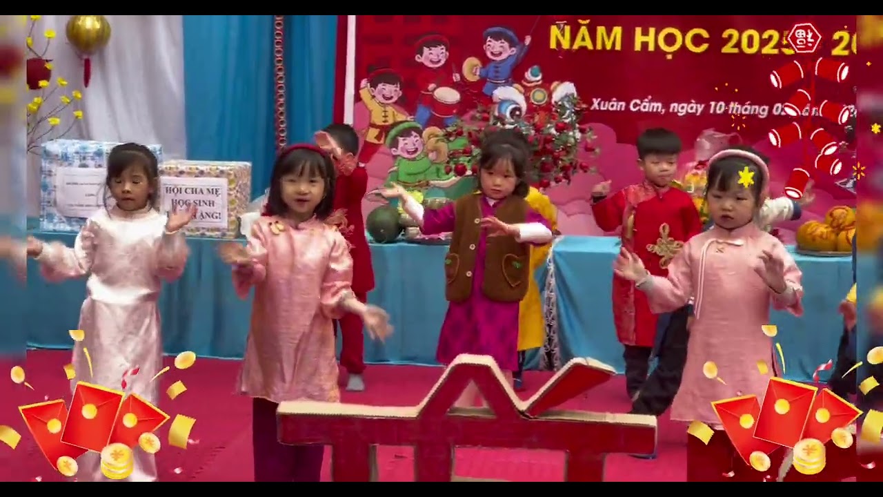 Chương trình “Bé vui đón Tết ”- Trường mầm non Xuân Cẩm khu Cẩm Xuyên