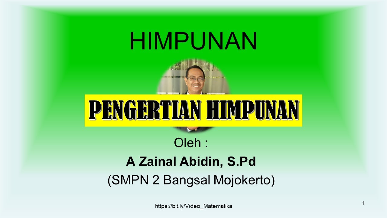 Matematika Kelas 7 - Himpunan (1) - Definisi Himpunan, Pengertian Himpunan  | Pak Zay