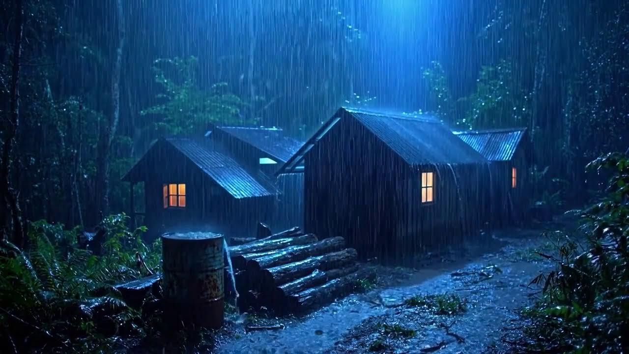 🌧️ Deep Sleep Tonight 💤 Heavy Rain ASMR For Instant Relaxation