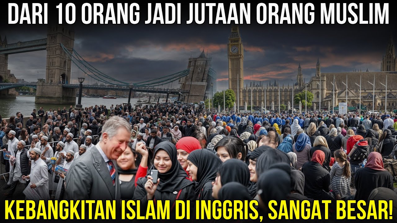ISLAM DI INGGRIS TAK TERBENDUNG, LONDON JADI KOTA PALING RELIGIUS! Jamaah Membludak 1000x Lipat