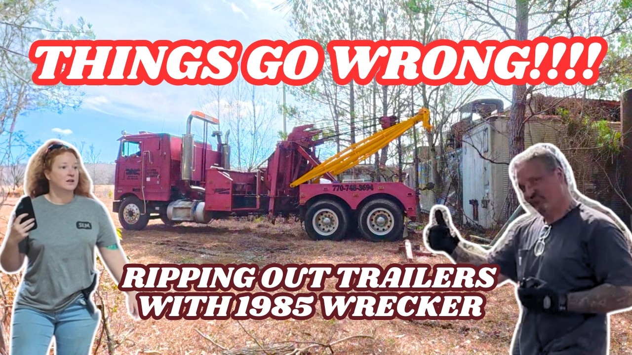 Testing the Strength of 1985 Holmes 850 Peterbilt Cabover Wrecker