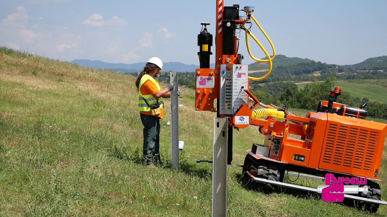 PAUSELLI Pile driver machine mod. 800 with full automatic GPS system