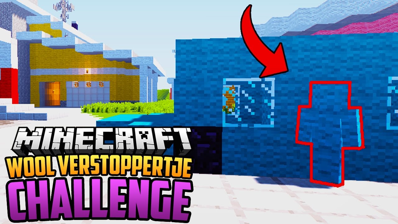 GEWEREN MOD WOOL HIDE AND SEEK CHALLENGE - Minecraft Mod Challenge