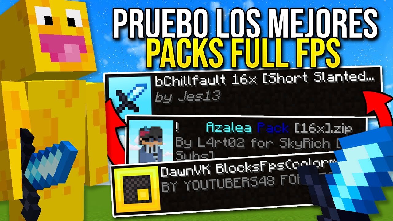 PRUEBO los MEJORES PACK FULL FPS para MINECRAFT PvP!! ( ͠° ͟ʖ ͡°)