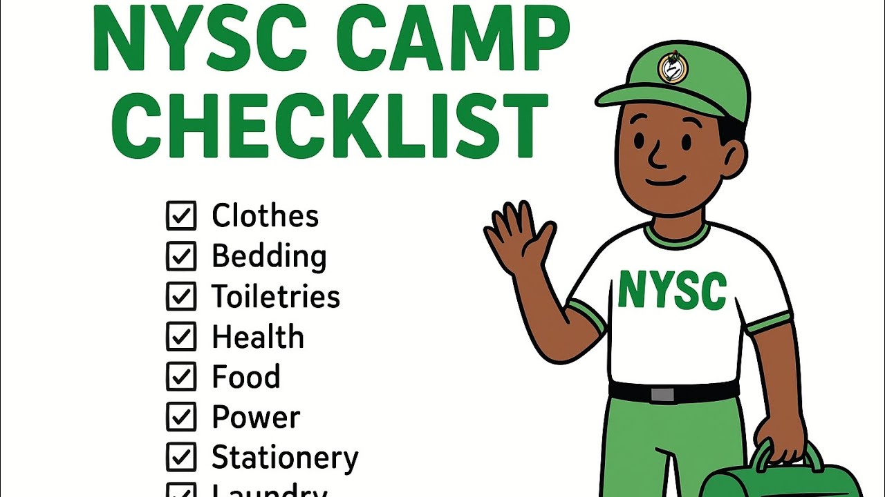 NYSC Camp Packing List 2025! (Everything You Need) -Whiteboard Explainer
