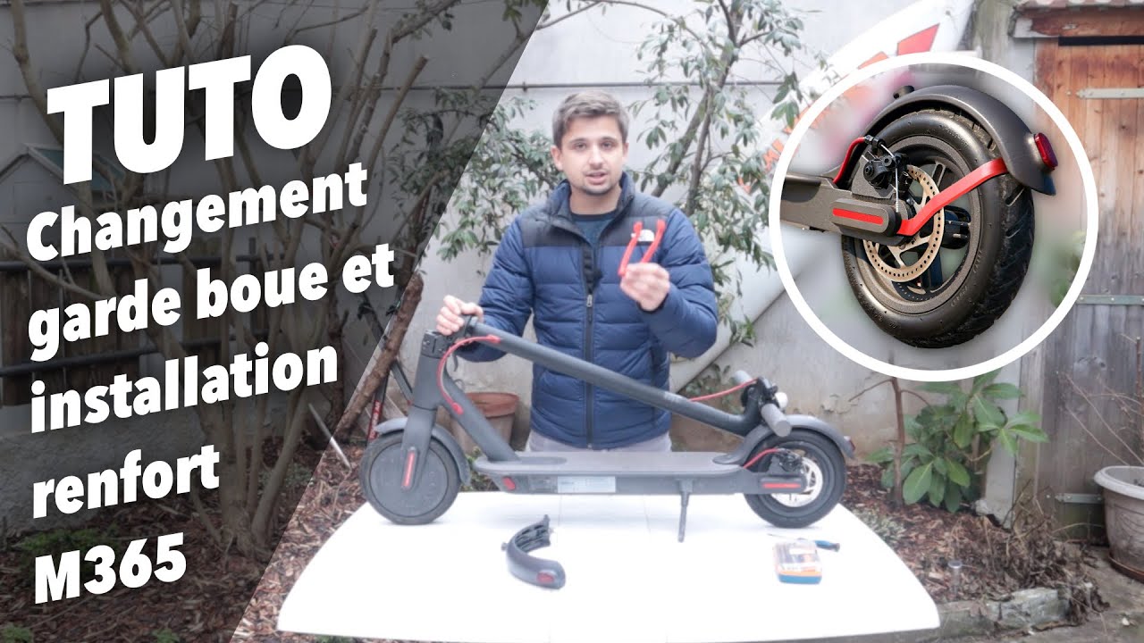 TUTO - Installation d'un garde boue arrière et d'un renfort sur la Xiaomi M365