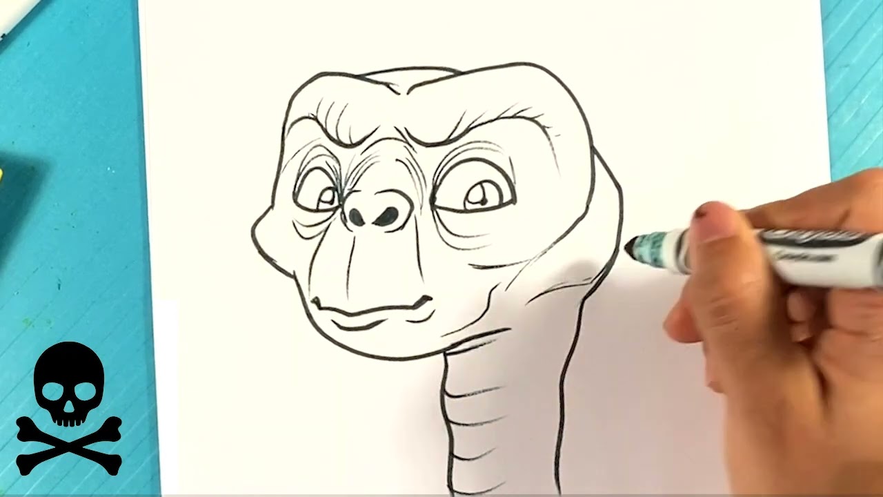 ЛЕГКО Как нарисовать инопланетянина.