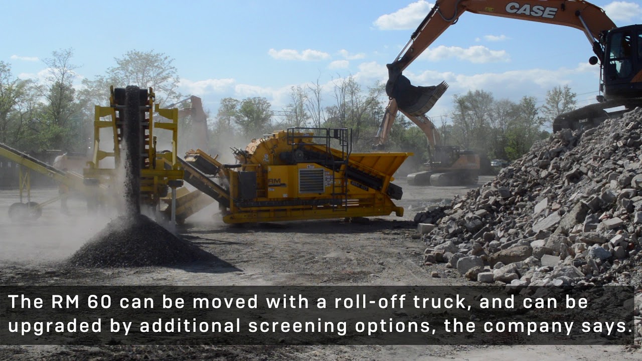 Rubble Master showcases skid-mounted crusher designed for tight contractor yards