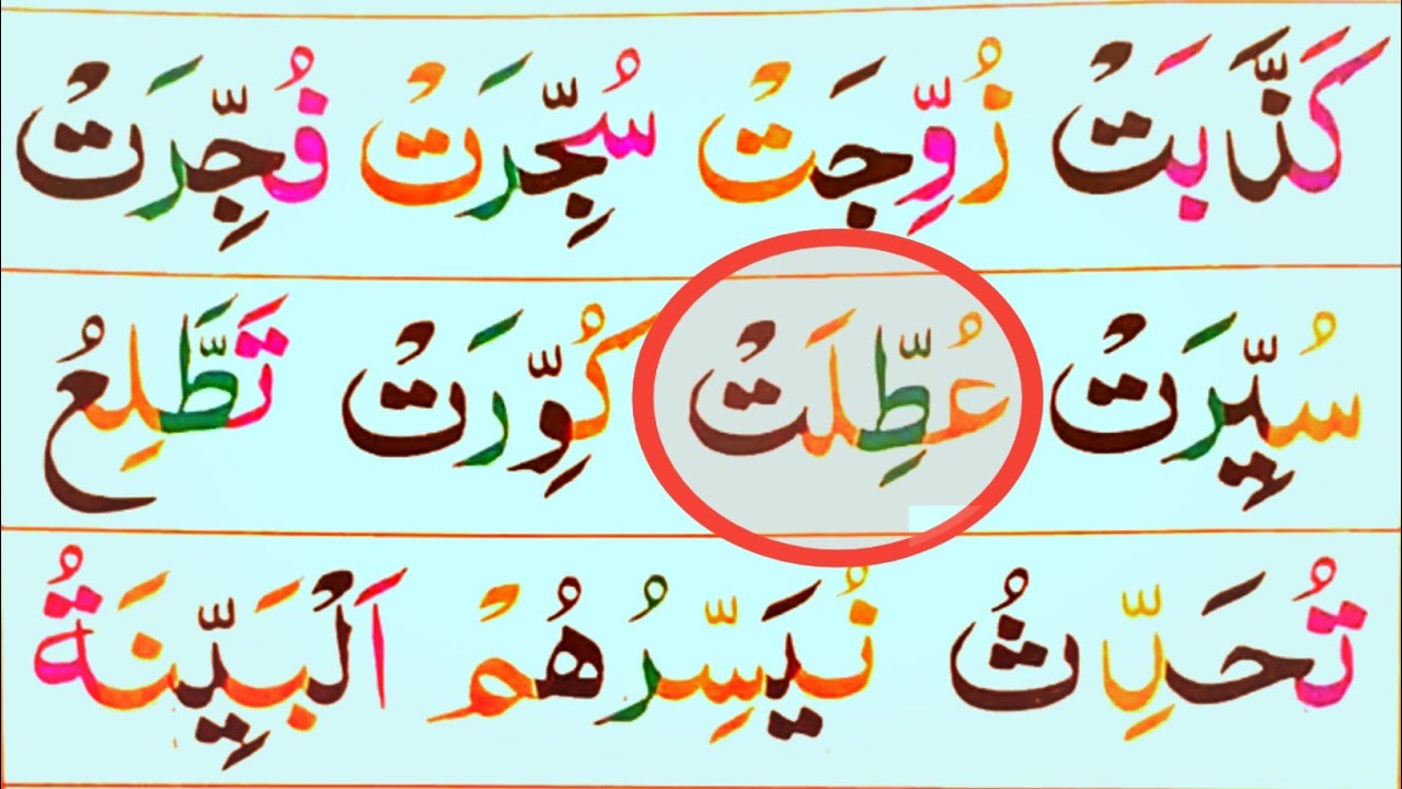 لنتعلم قراءۃ الحروف العربیۃ بابسط الطریقۃ  الجدید 