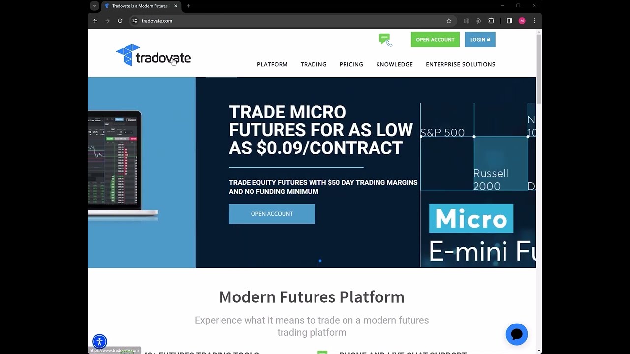 How to Create an Account with Tradovate